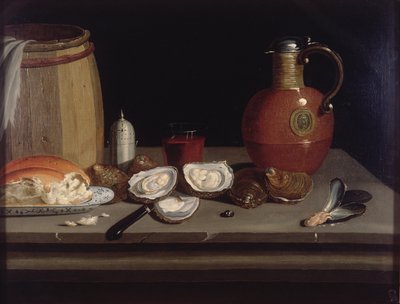 Still Life with Shellfish by Philips Angel